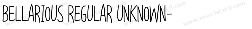 Bellarious Regular Unknown字体转换